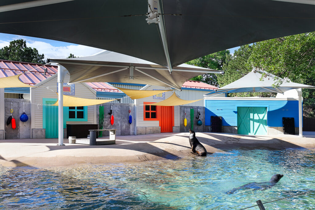 Unobstructed view of this architectural feature